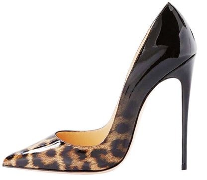 Animal Texture Pointed Toe High Heel Shoes