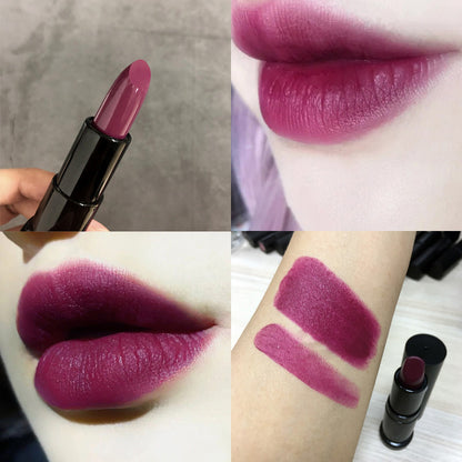 Dark Purple Chocolate Brown Matte  Lipstick