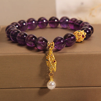 Purple Pearls Bracelets