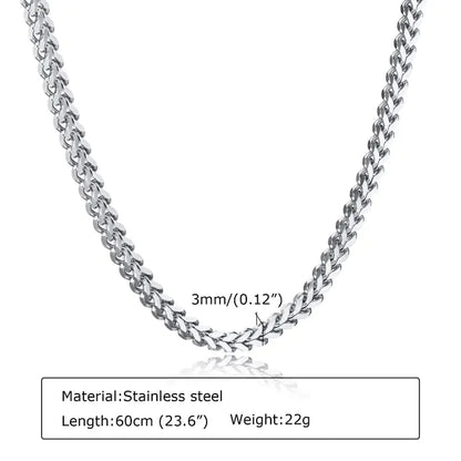 3mm Stainless Steel Men's Chains