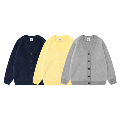 Solid Color Loose Cardigan Sweaters