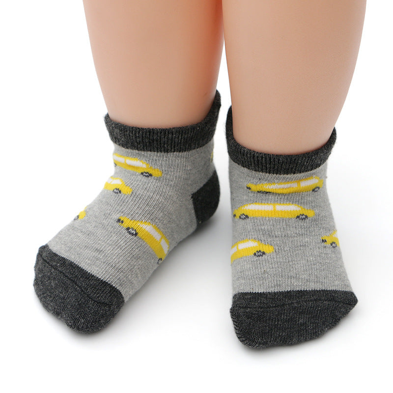 Children's Cotton Non-slip Cartoon Floor Socks