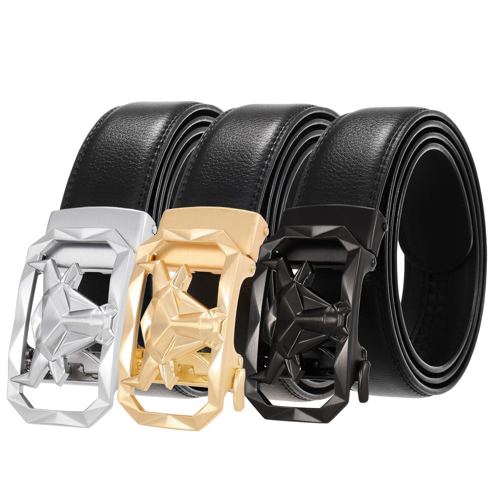 Leather Belt Alloy Automatic Buckle