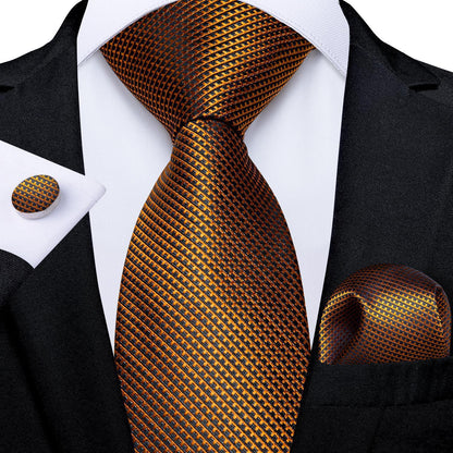 Neckties Luxury Black And Gold