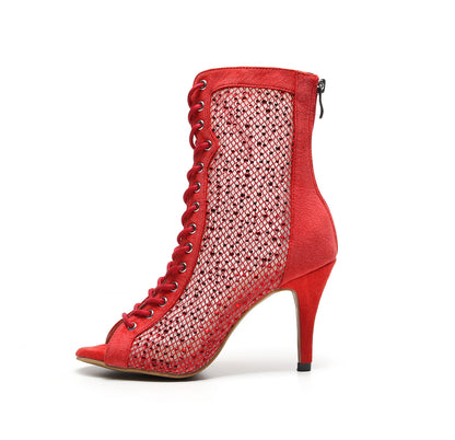 Red Hollow High Heels