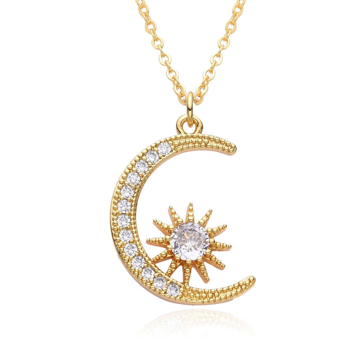 Fashion Moon Necklace Female Niche