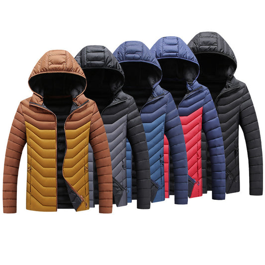 Hooded Padded Winter Jackets Slim Fit