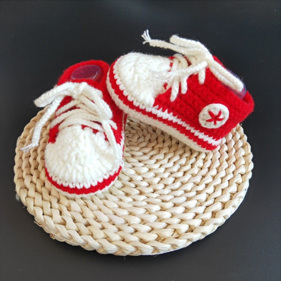 Hand-knitted Baby Infant Soft-soled Bootees