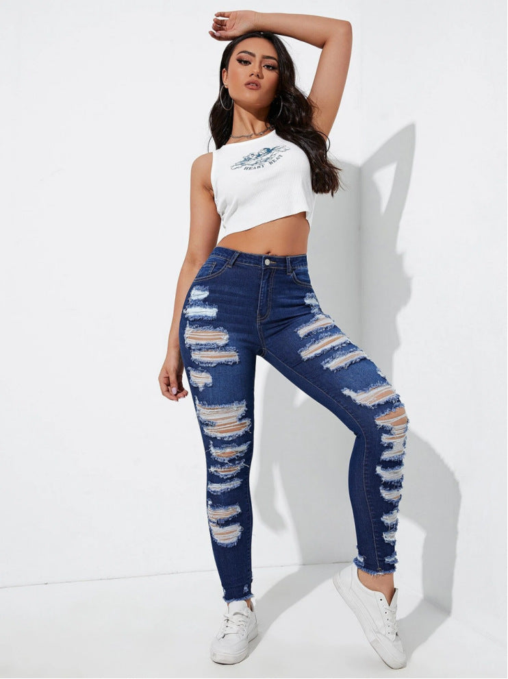 Skinny Denim Trousers For Women