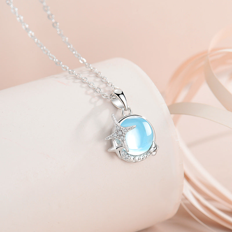 Moonlight Stone Pendant Necklaces