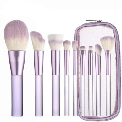 9-piece cosmetic brushes