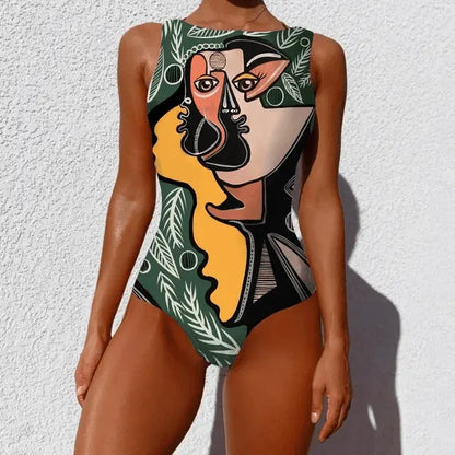 Tropical Printed Farm Swimsuit