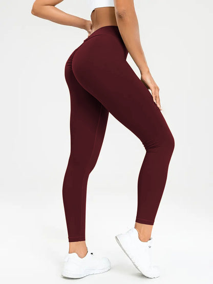 Yogahose für Damen, hohe Taille, hoher Gummizug