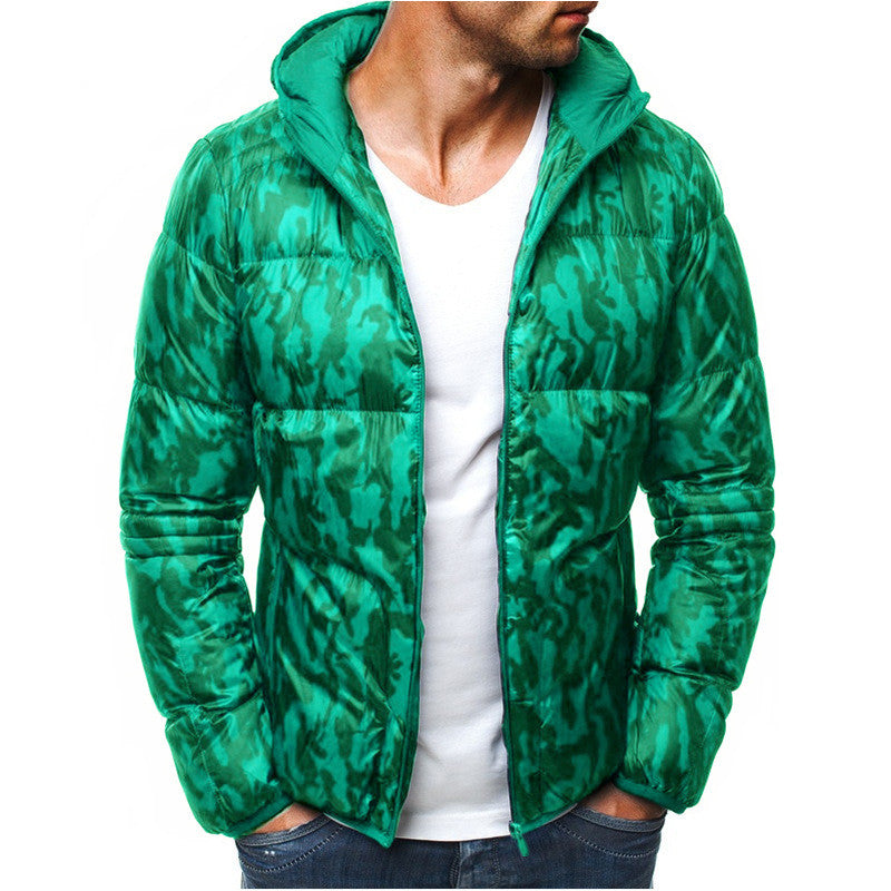 Chaquetas de algodón con capucha de camuflaje