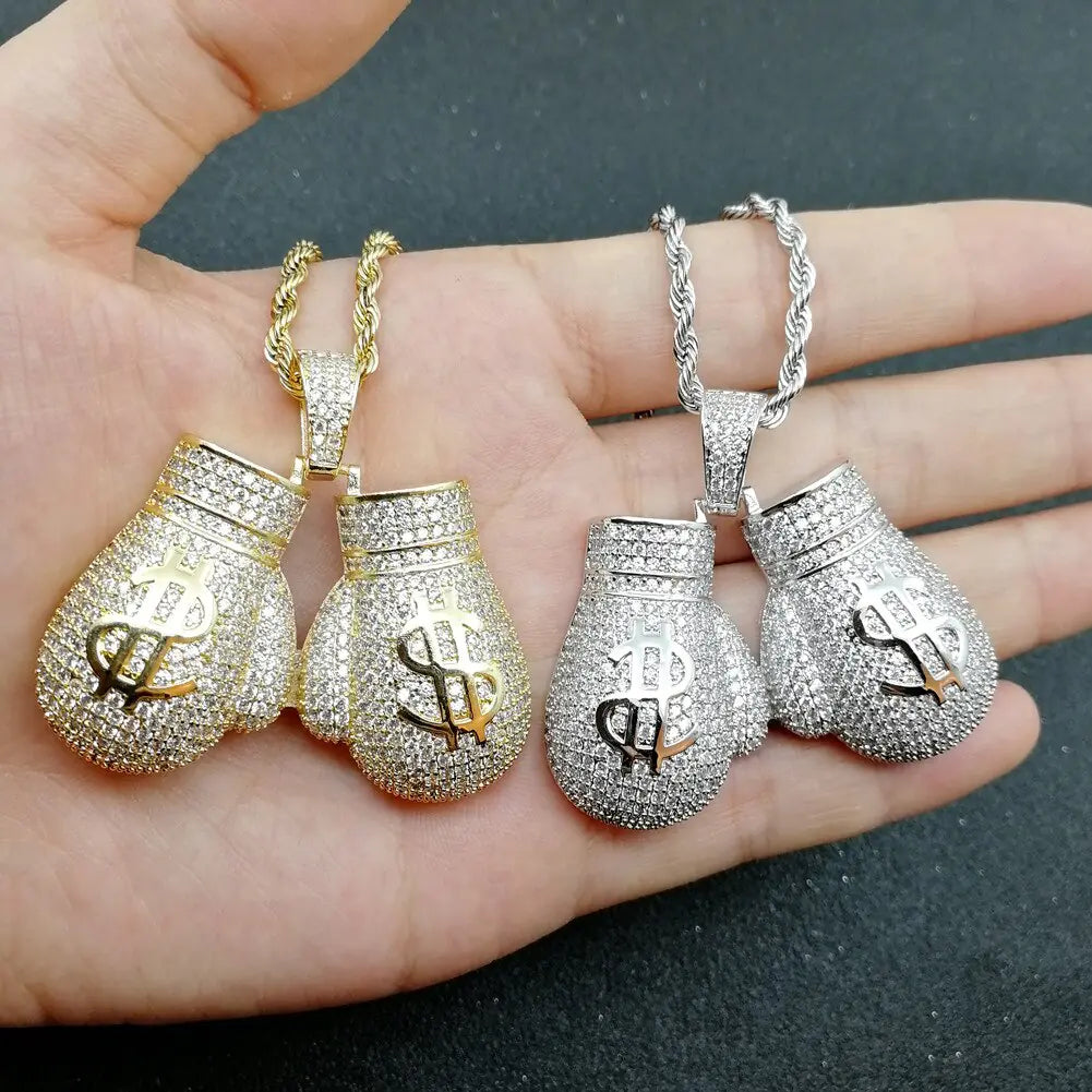 Boxing Gloves Pendant Necklaces