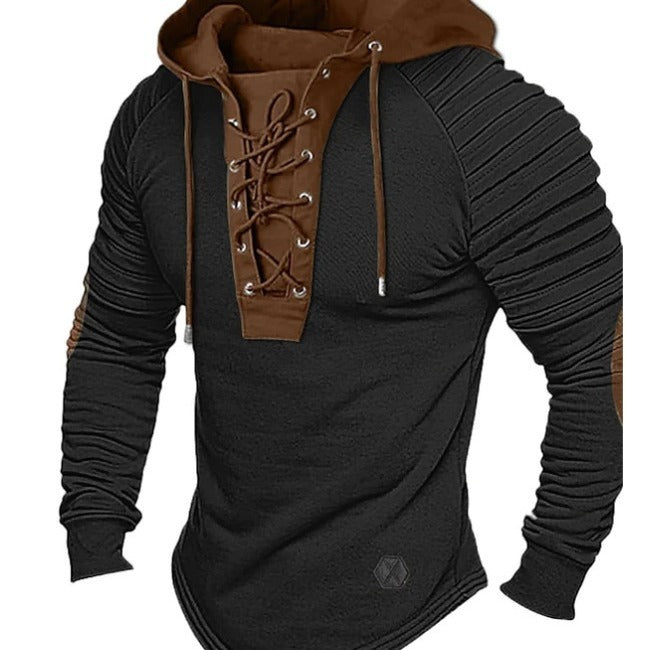 Spring And Autumn Hooded Bronzing Sweatshirts