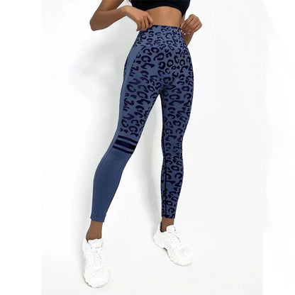 Leopard Print High Waist Yoga Tights