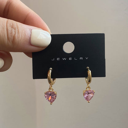 Love Design Zircon Earrings