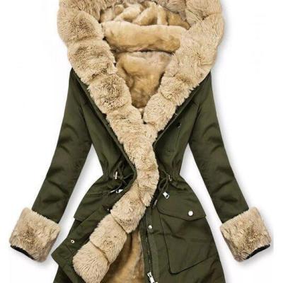 Thermal Fur Collar Hooded Jacket