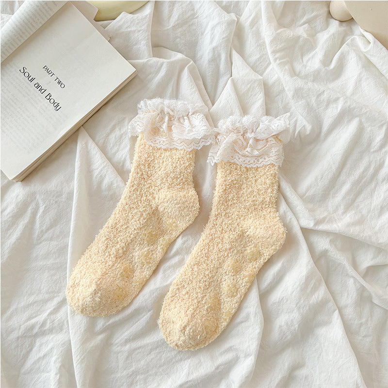 Thickened Warm Floor Socks Women