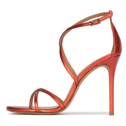 Round Head Strap High-heeled Sandal