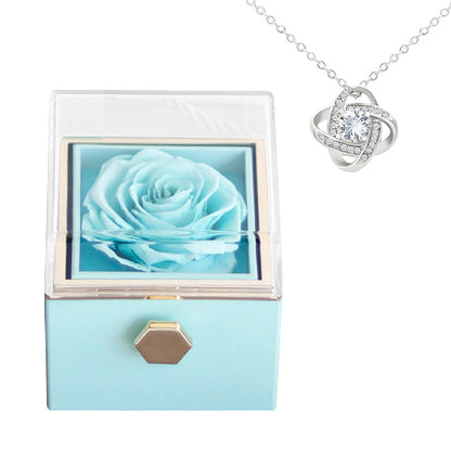 Rose Jewelry Box with Necklaces