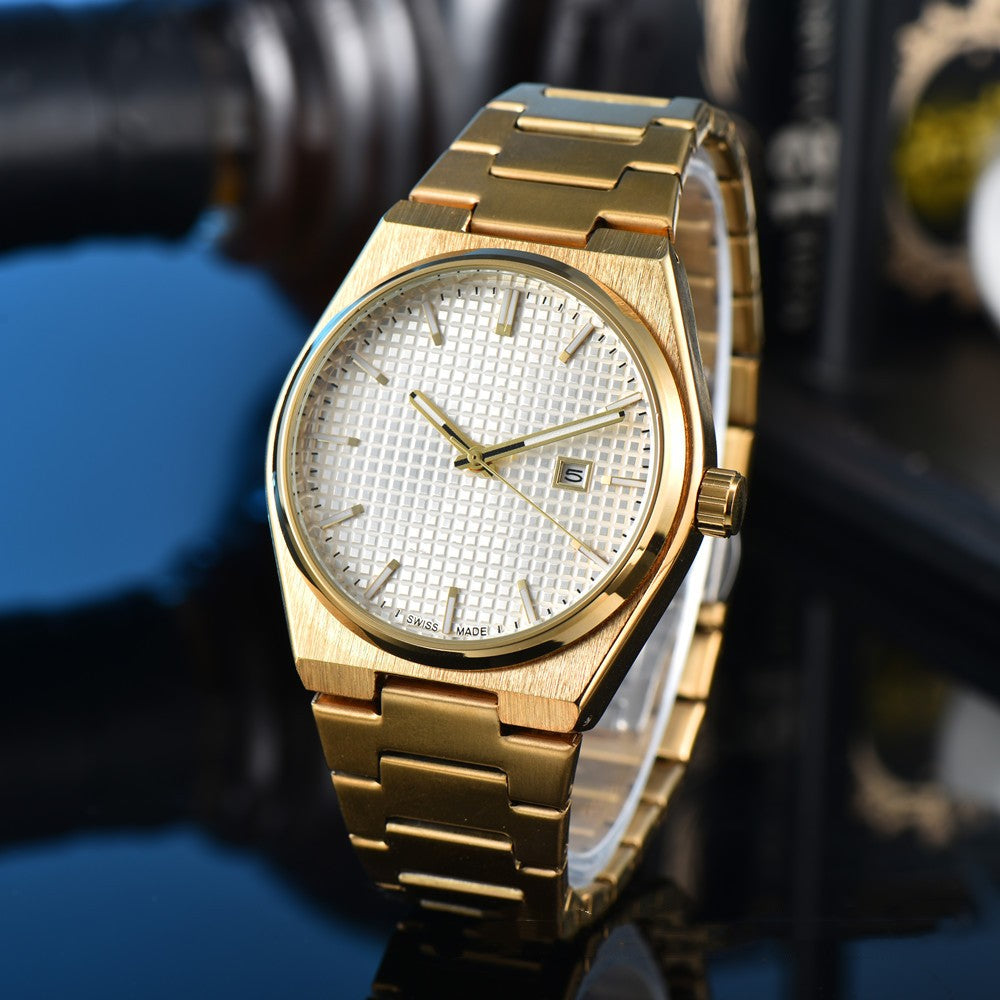 Business Casual Steel Belt Quartz Watches Men