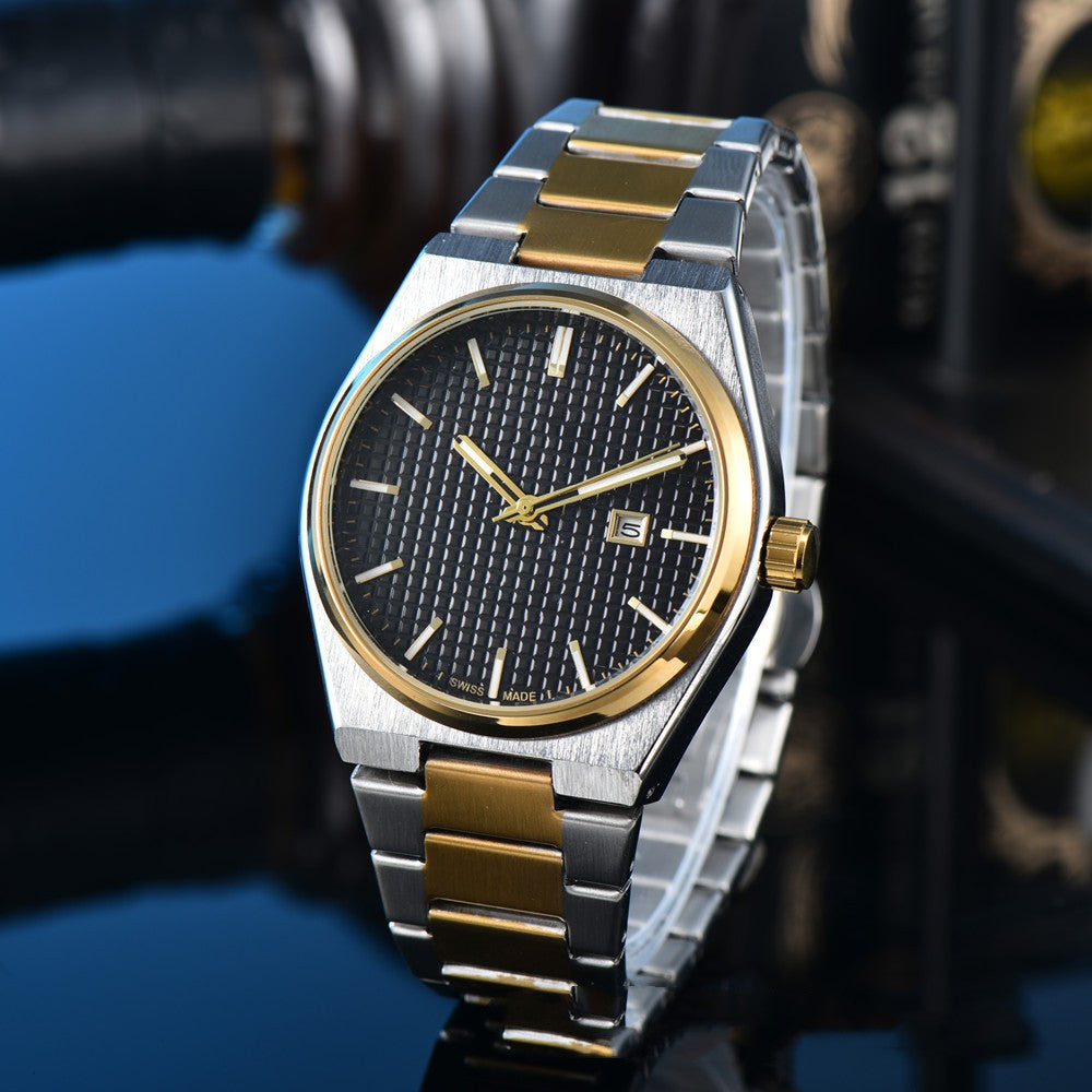 Business Casual Steel Belt Quartz Watches Men