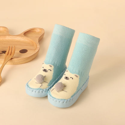 Cute Cartoon Thick Terry Anti-skid Baby Socks