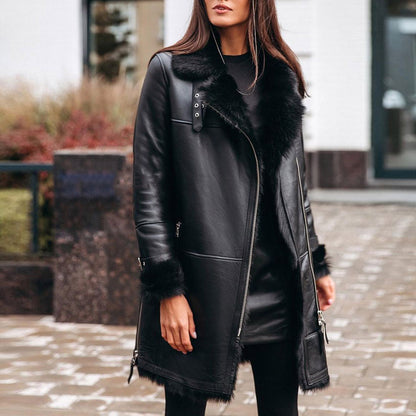 Fur Collar Leather Jackets