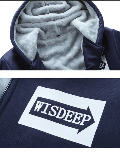 Hooded Sports Suit With Fleece Sweaters