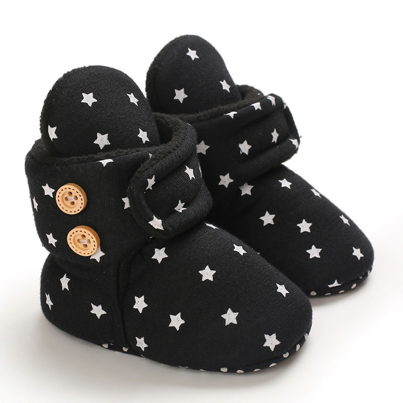 Indoor treasure cotton breathable baby warm shoes