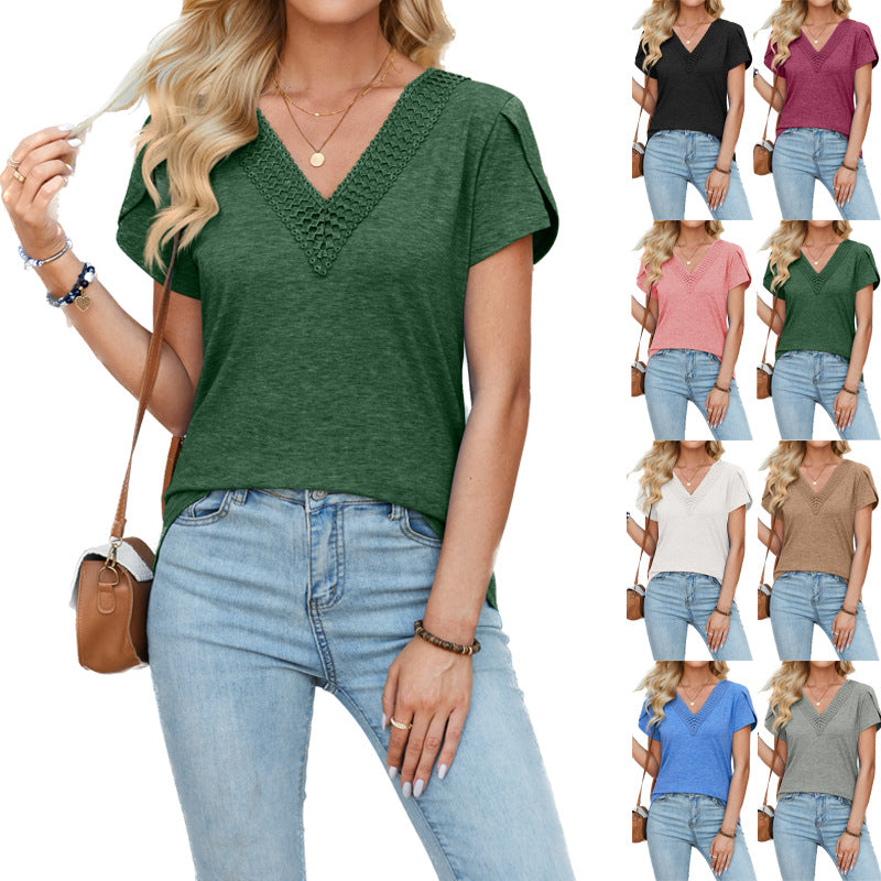 Solid Color Casual T-shirts