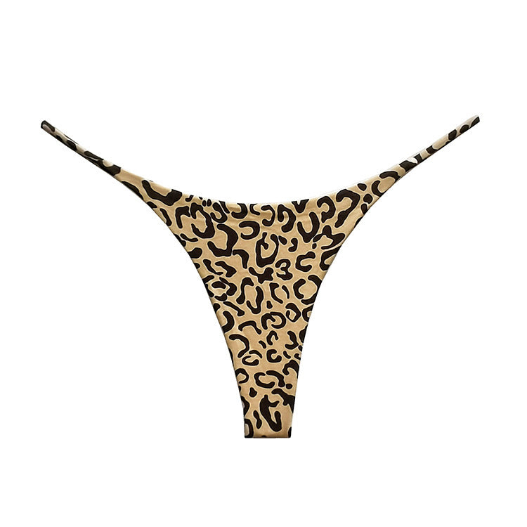 Sexy leopard print thong low waist