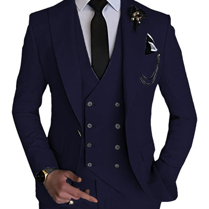 Business Casual Men's Three-piece Suits