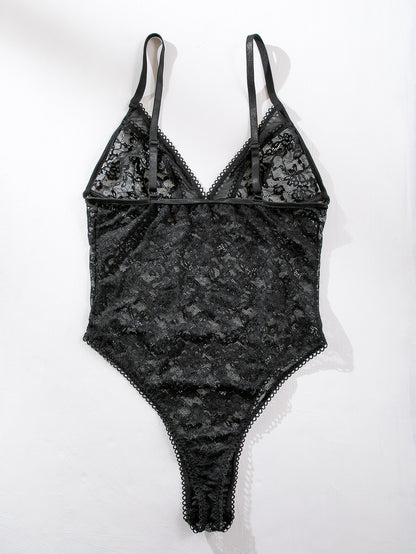 Lace See-through Lingerie Slim-fitting Jumpsuits