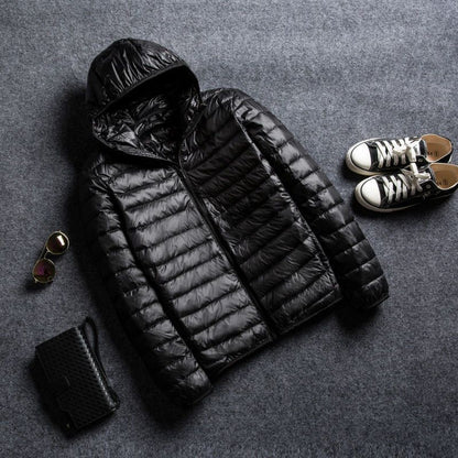 Hooded Short Ultra-thin Down Jacket