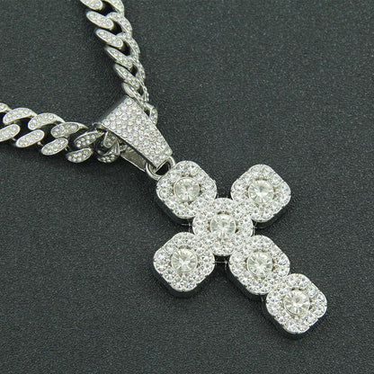 Diamond Cross Pendant Cuban Necklaces