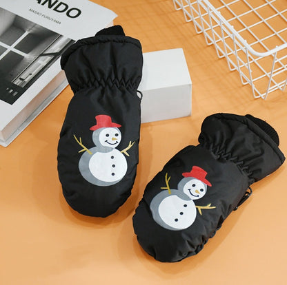 Children's Thick Warm And Waterproof Ski Gloves