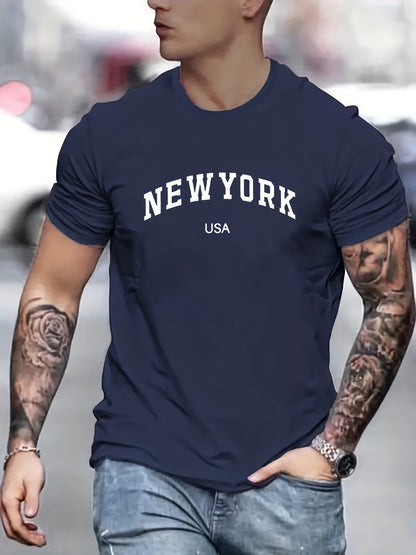 New York Printed Cotton T-shirts