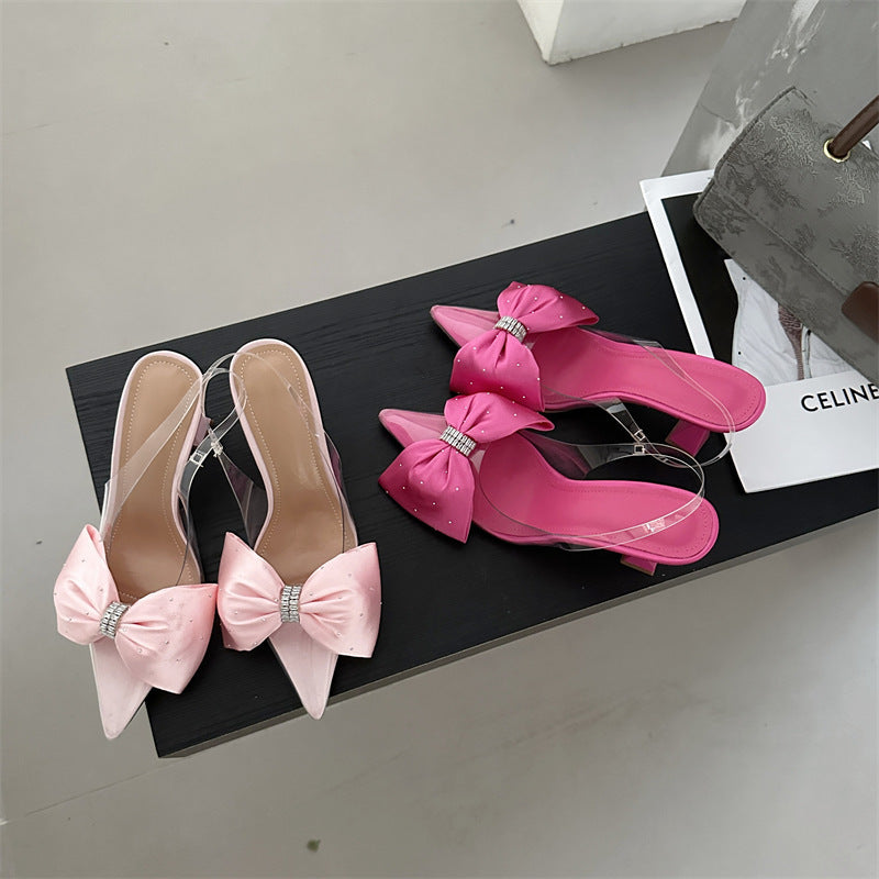 Rhinestone Bowknot Stilettos