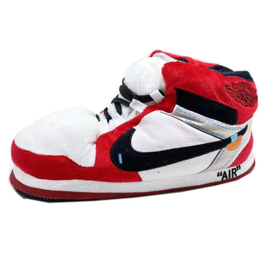 Rote Air Jordan Retro High Sneaker-Hausschuhe