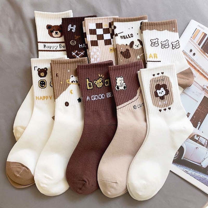 Women's Fashionable Hundred Cute Sweat Absorbent Long Socks