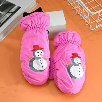 Children's Thick Warm And Waterproof Ski Gloves