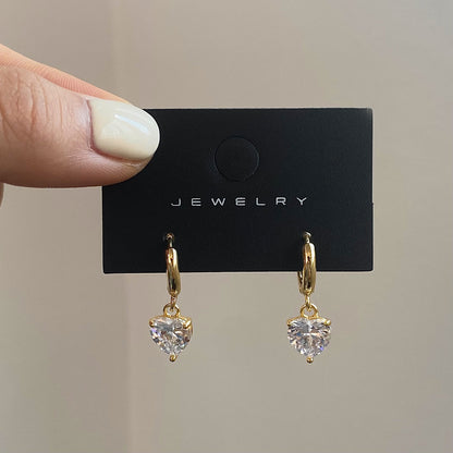 Love Design Zircon Earrings