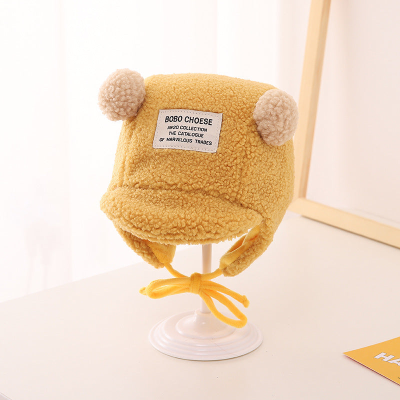 Baby Cute Lamb Velvet Children's Lei Feng Hat