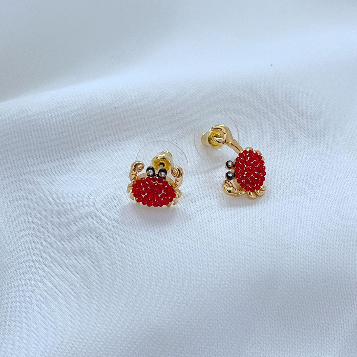 Cute Little Crab Shape Stud Earrings or Necklaces