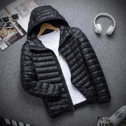 Hooded Short Ultra-thin Down Jacket