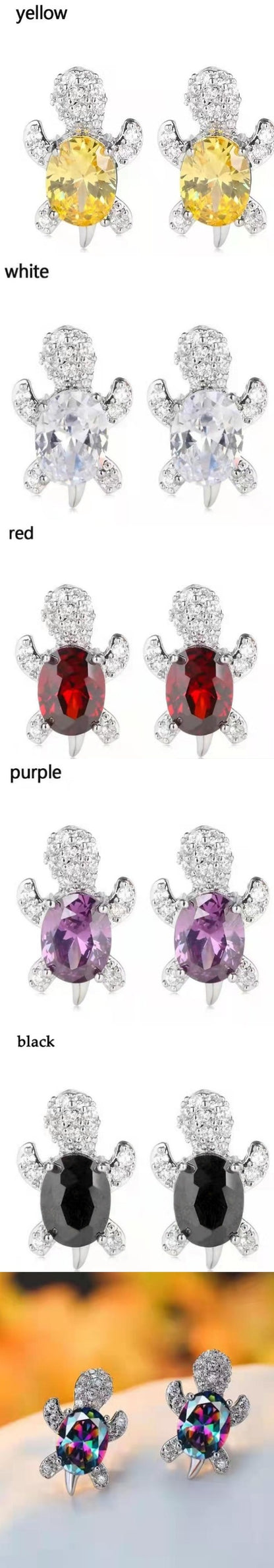 Cute turtle earrings