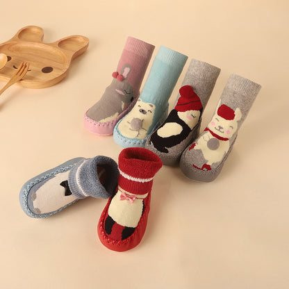 Cute Cartoon Thick Terry Anti-skid Baby Socks